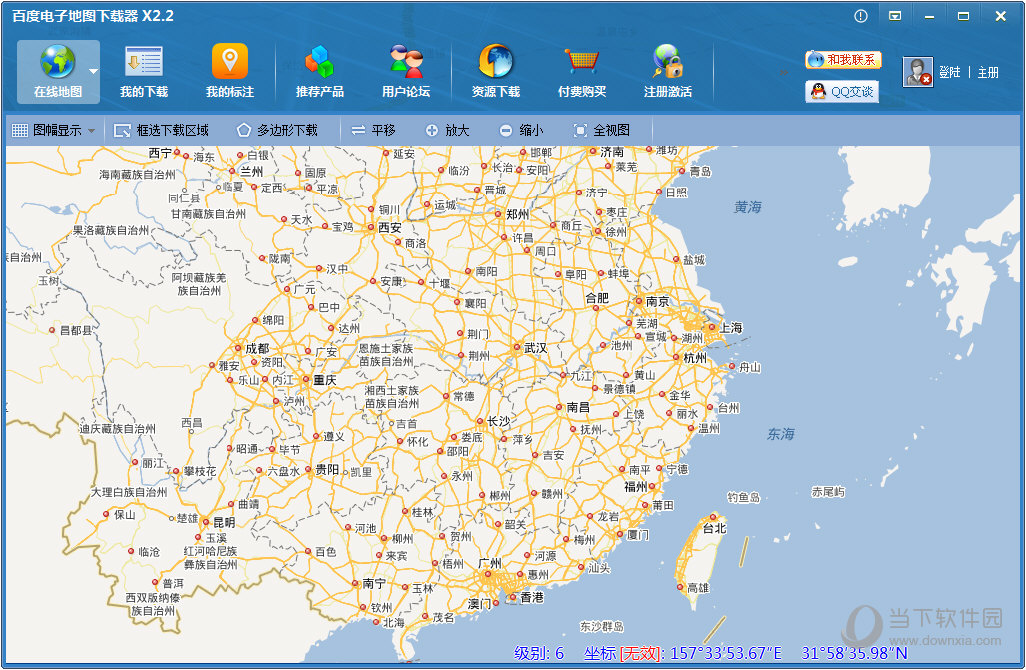 百度电子地图下载器x22build807官方版