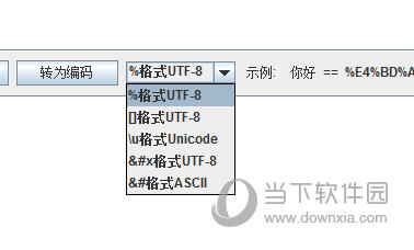 选择转换的格式