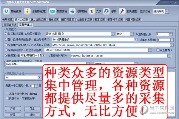 各类资源集中管理