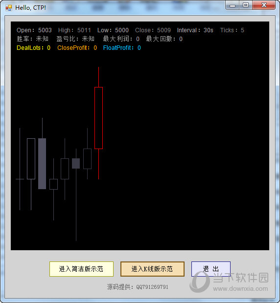 上期CTP带K线和指标范例