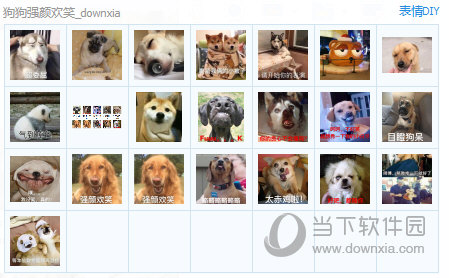 狗狗强颜欢笑表情包  22 绿色免费版