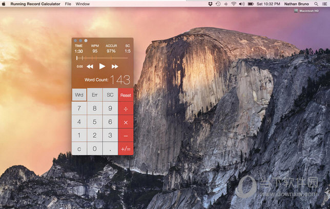 Running Record Calculator for MAC版