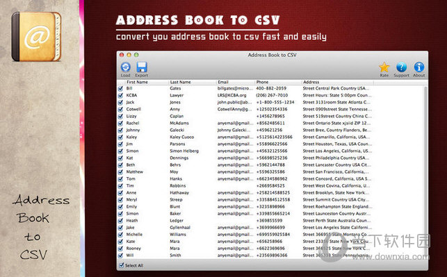 Address Book to CSV MAC版下载