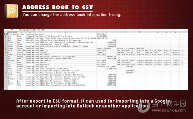 Address Book to CSV for MAC