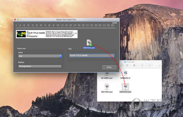 Epson Exif Label Tool for MAC版