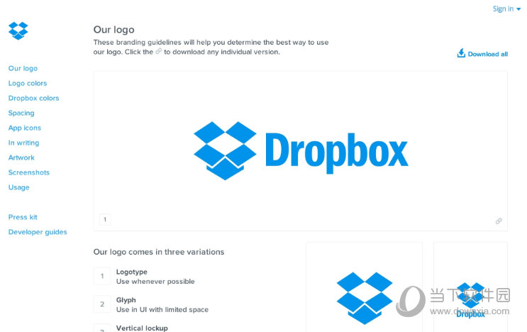 Dropbox网盘界面