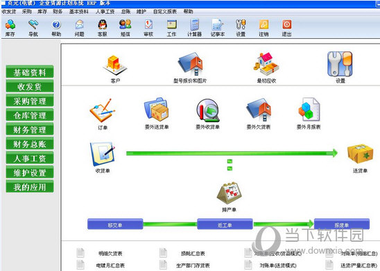 贞元增上ERP界面
