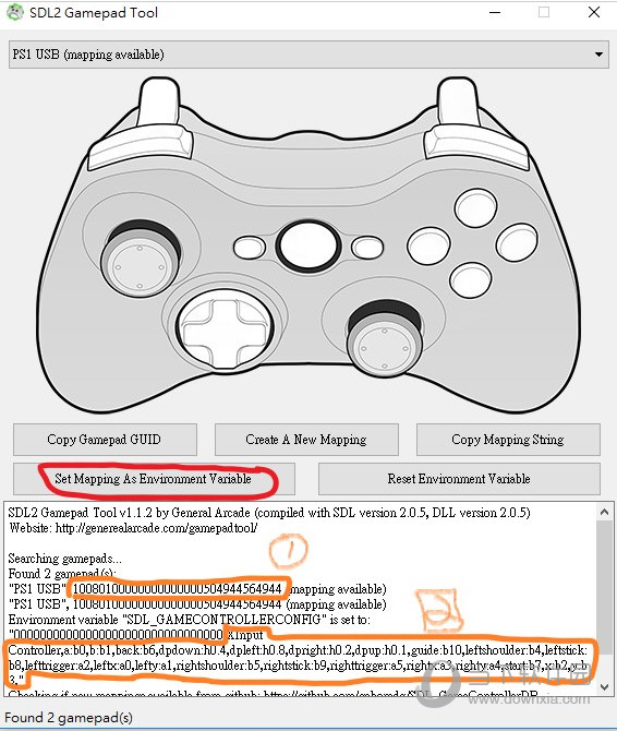 SDL2 Gamepad Tool手柄模拟器