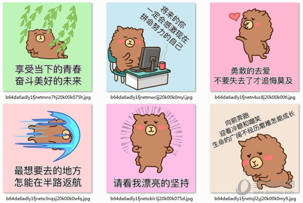 享受当下青春奋斗美好未来表情包9免费版
