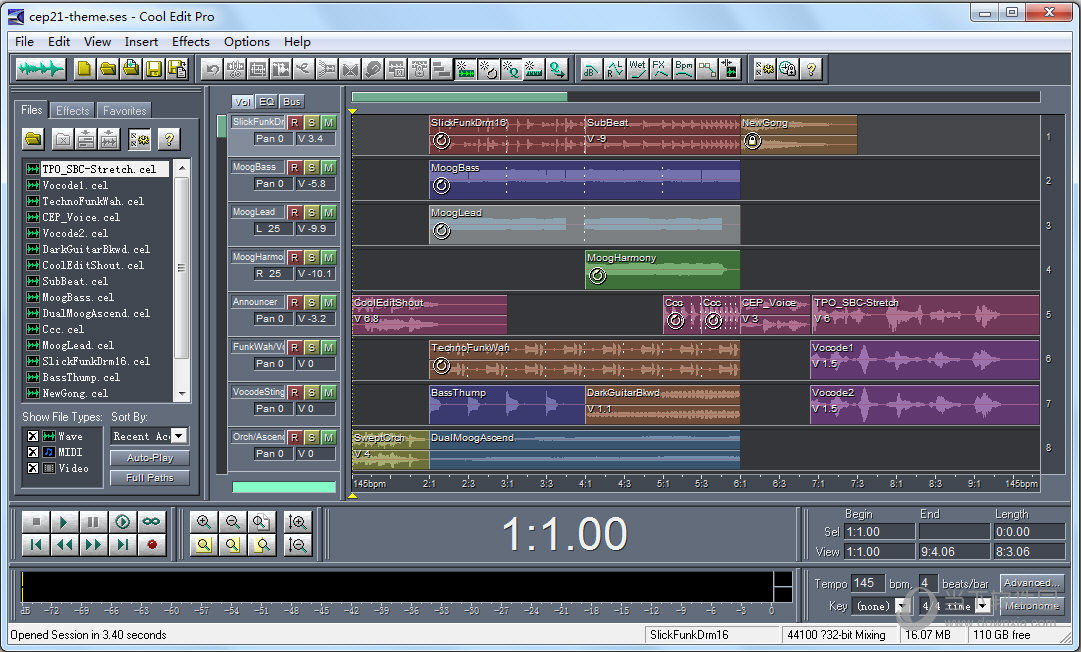 Cool Edit Pro(音频处理软件) V2.1.13 官方版下载_当下软件园