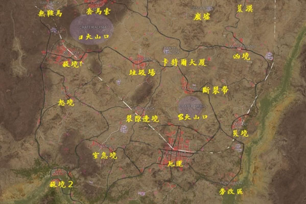 绝地求生新地图资源点分布 沙漠地图资源分布图详解