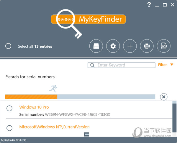 MyKeyFinder