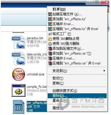 删除游戏目录下有没有snr_offsets.ldr文件