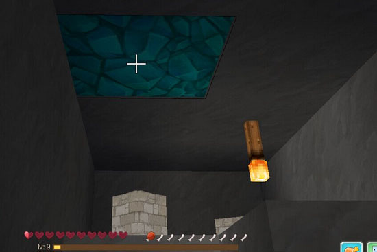 奶块矿道挖取钻石