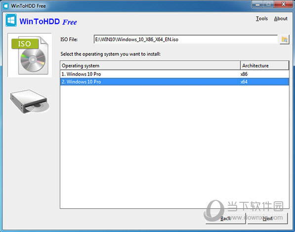知识兔点击ISO file右方的小图标来选择你下载的Windows镜像