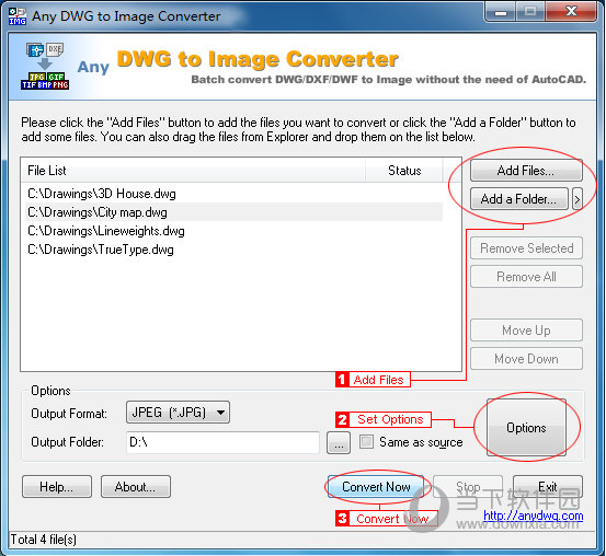 Any DWG to Image Converter