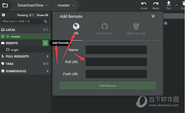 将你自己的Clone URL 粘贴进入