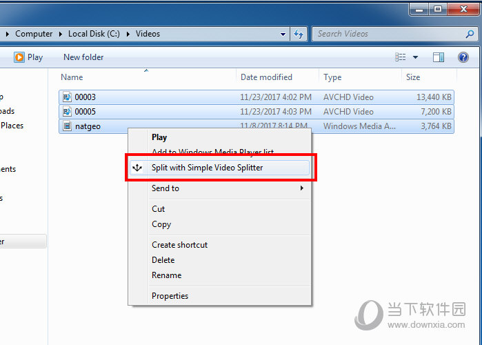 Simple Video Splitter
