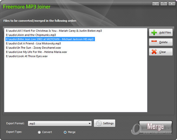 Freemore MP3 Joiner