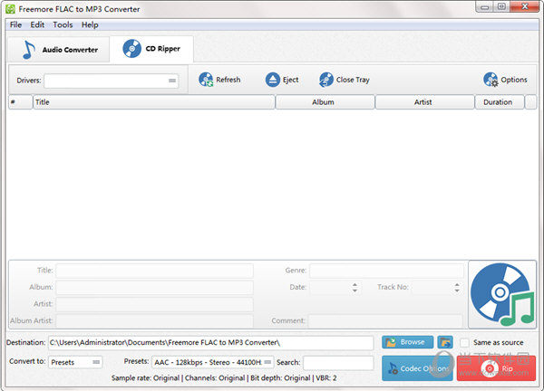 Freemore FLAC to MP3 Converter