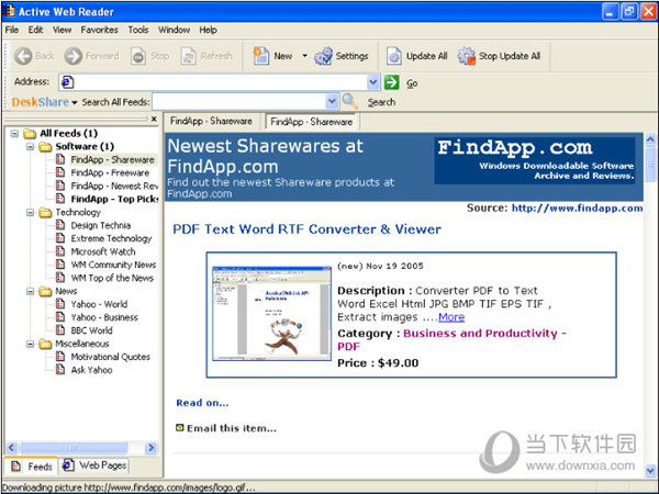 Active Web Reader