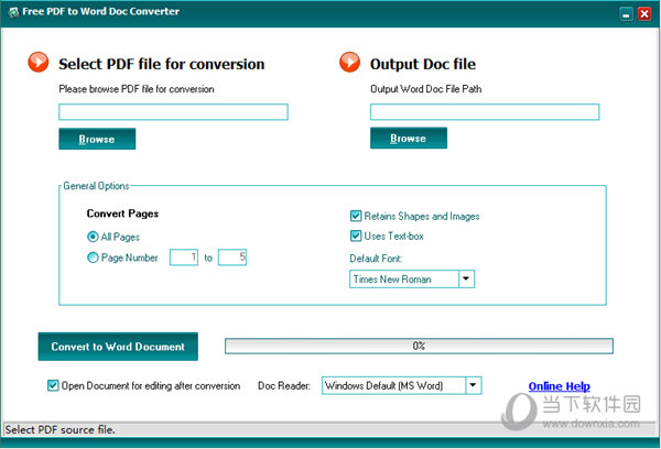 Free PDF to Word Doc Converter