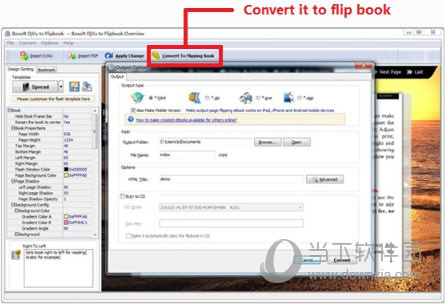 Boxoft DjVu to Flipbook