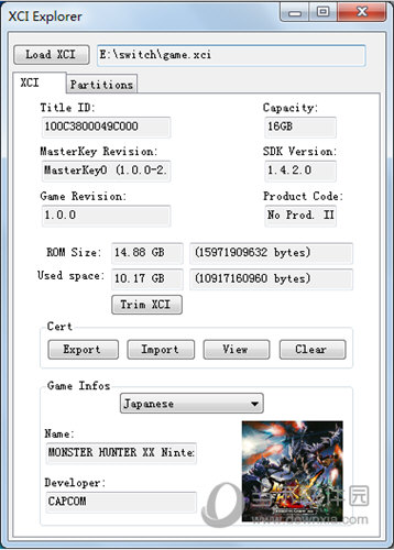 XCI Explorer