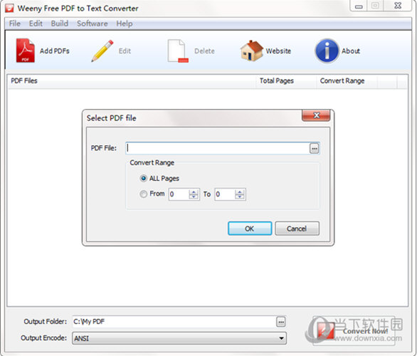 Weeny Free PDF to Text Converter
