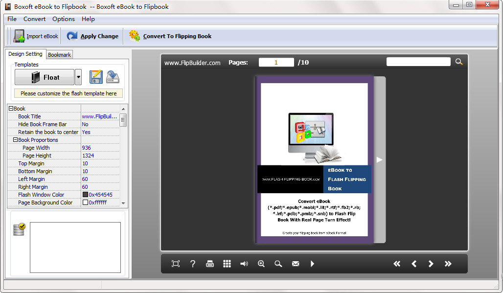 Boxoft eBook to Flipbook