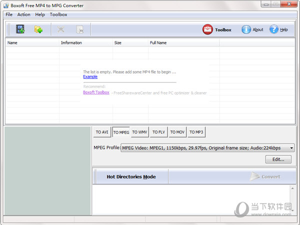 Boxoft Free MP4 to MPG Converter