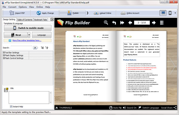 eFlip Standard