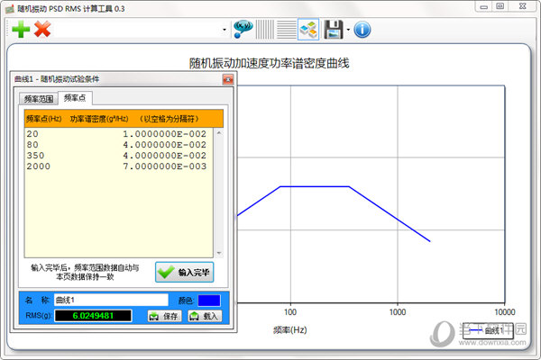 随机振动PSD RMS计算工具