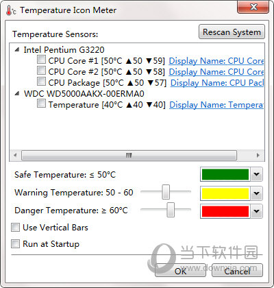 Temperature Icon Meter