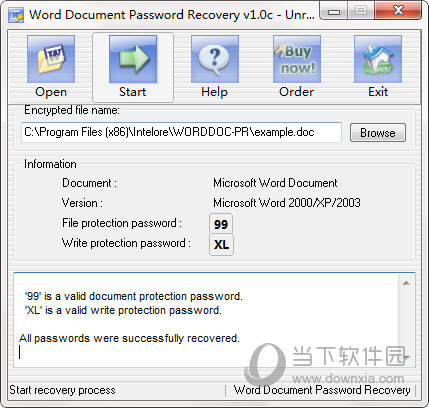 Word Document Password Recovery