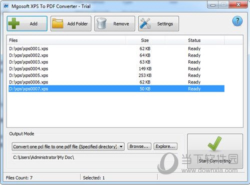Mgosoft XPS To PDF Converter