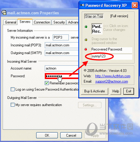 ActMon Password Recovery XP