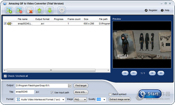 Amazing GIF to Video Converte