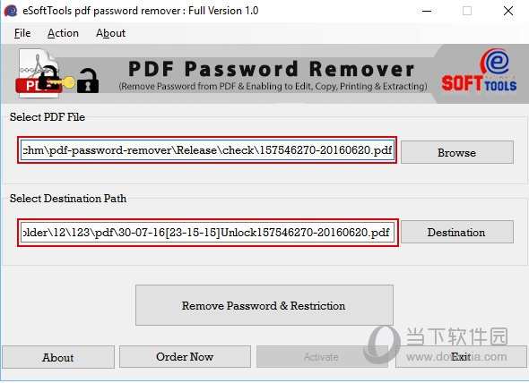 eSoftTools PDF Password Remover