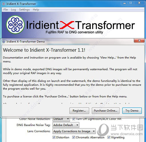 best settings for iridient x transformer