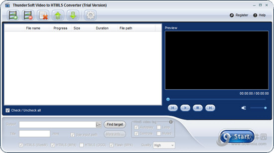 ThunderSoft Video to HTML5 Converter