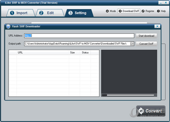 iLike SWF to MOV Converter