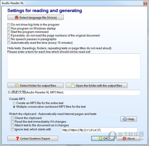 Audio Reader XL