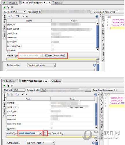 使用post 中application/x-www-form-urlencoded传递参数