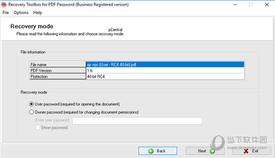 Recovery Toolbox for PDF Password