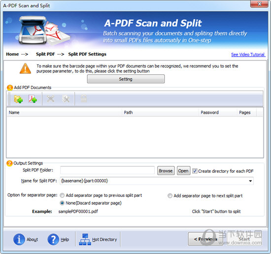 A-PDF Scan and Split