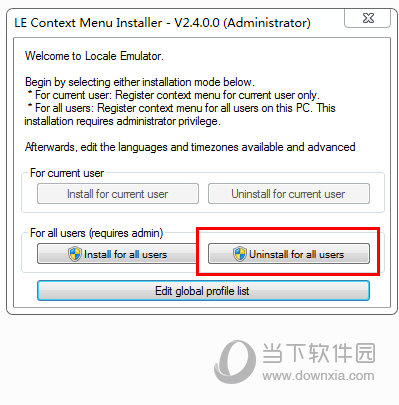 Uninstall for all users
