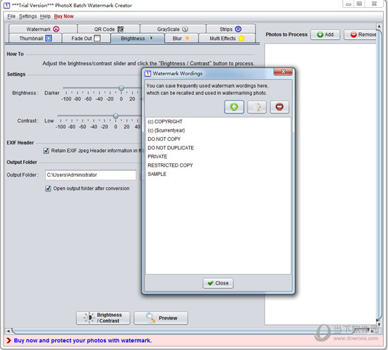 PhotoX Batch Watermark Creator