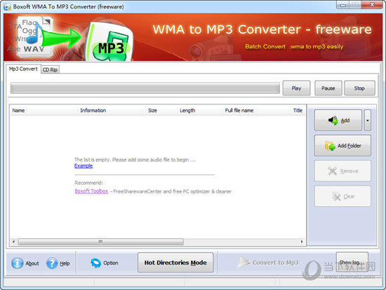 Boxoft WMA to MP3 Converter