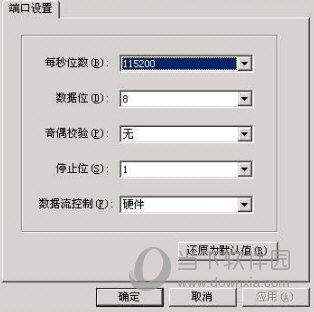 配置选定串口信息